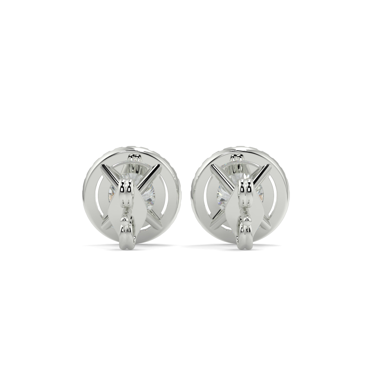 Halo Diamond Earrings