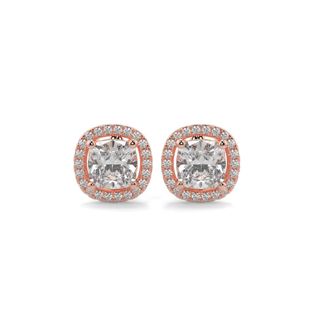 Halo Diamond Earrings
