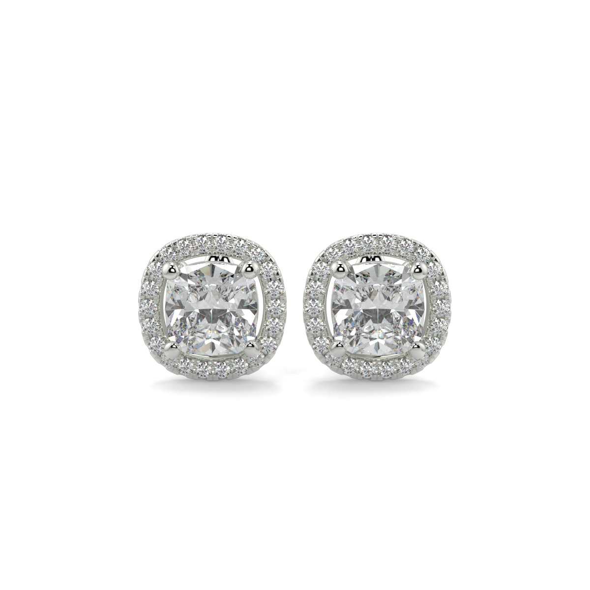 Halo Diamond Earrings