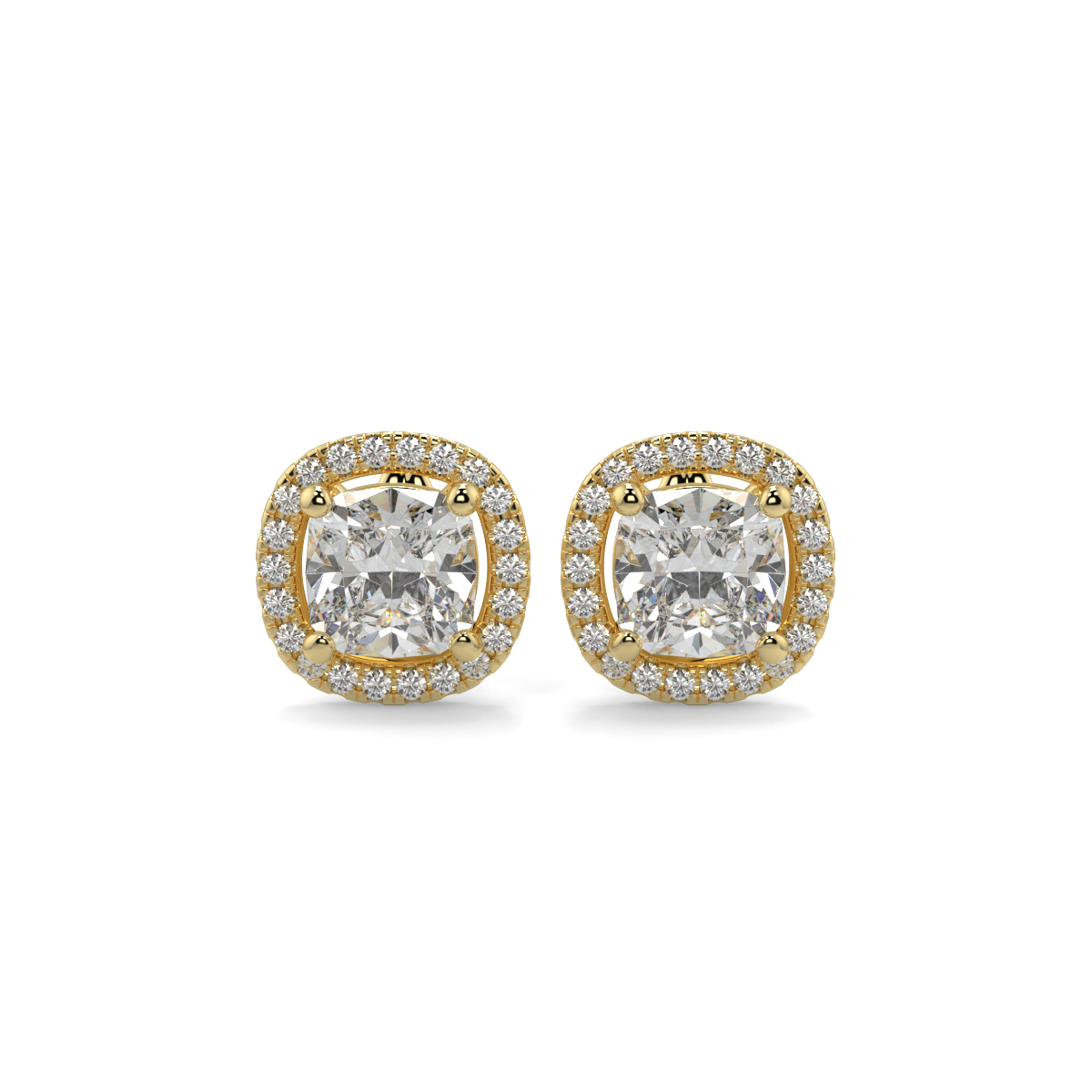 Halo Diamond Earrings