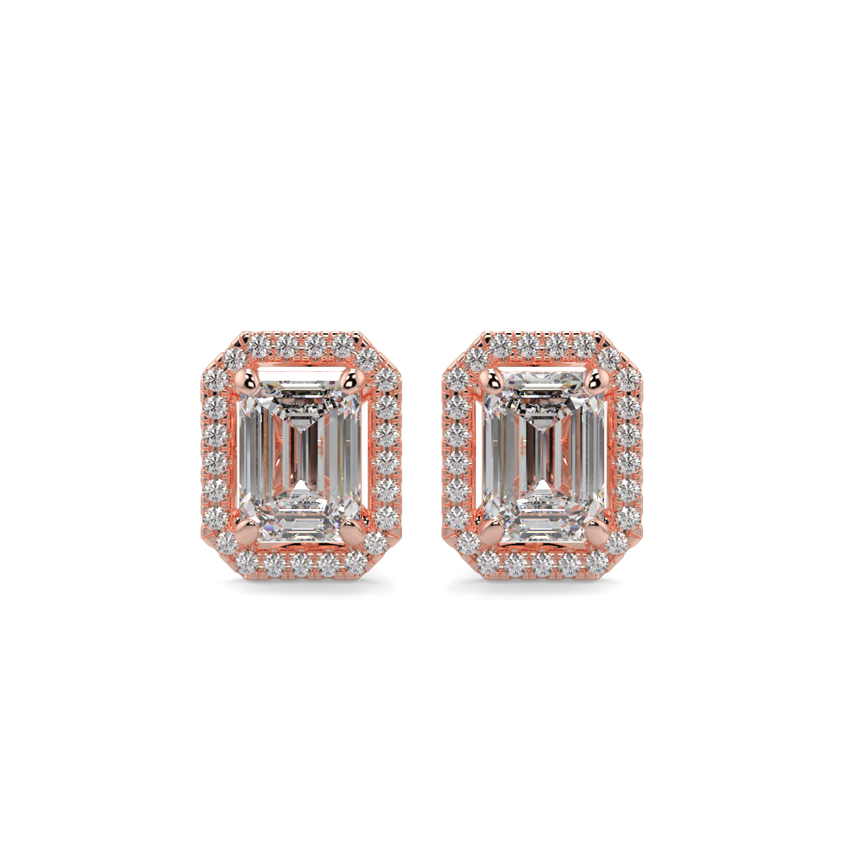 Halo Diamond Earrings