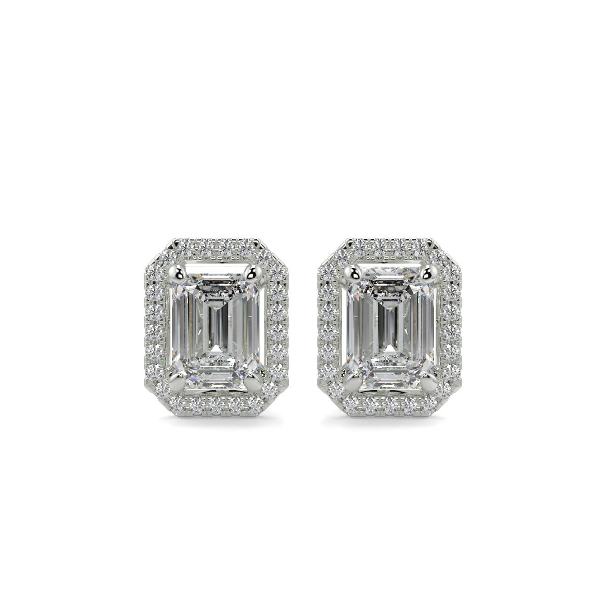 Halo Diamond Earrings