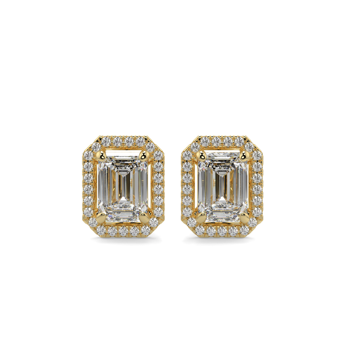 Halo Diamond Earrings
