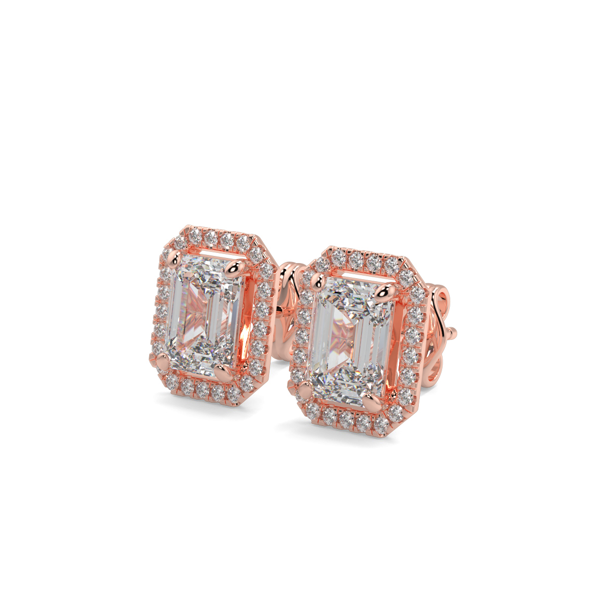 Halo Diamond Earrings