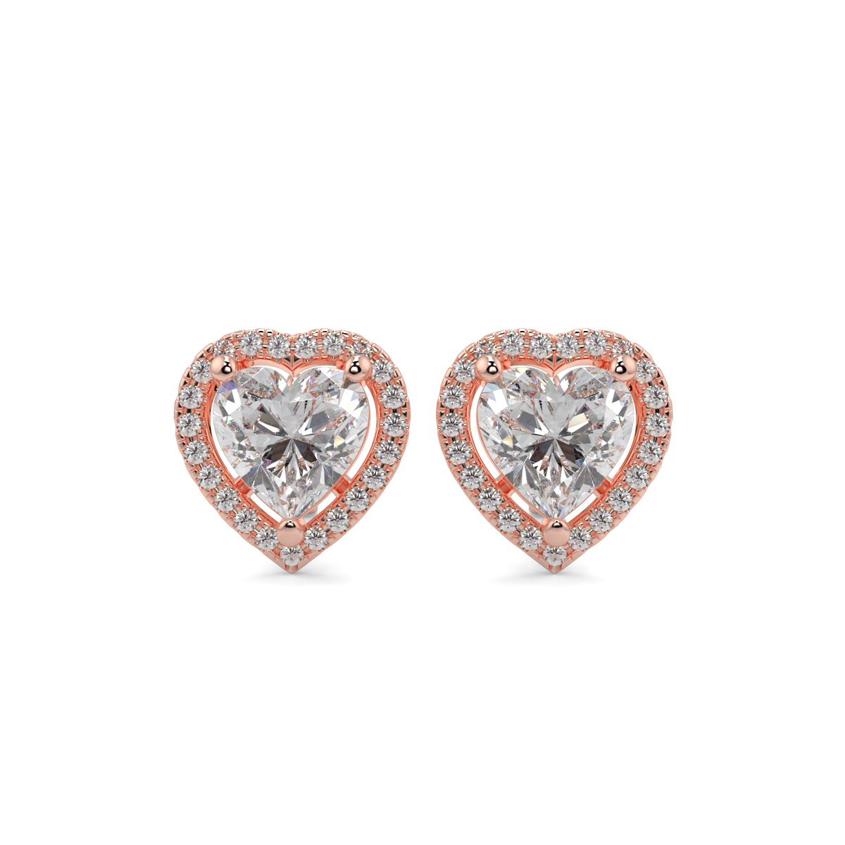 Halo Diamond Earrings