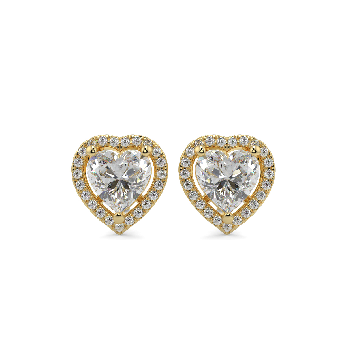 Halo Diamond Earrings