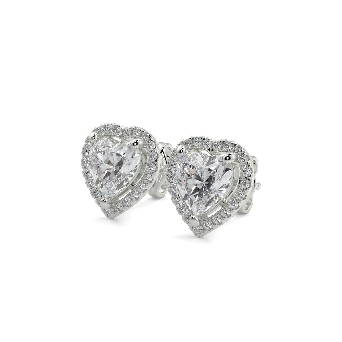 Halo Diamond Earrings