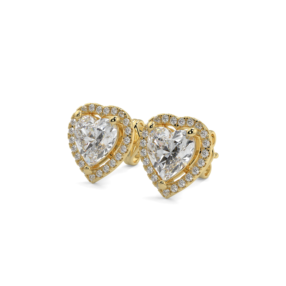 Halo Diamond Earrings