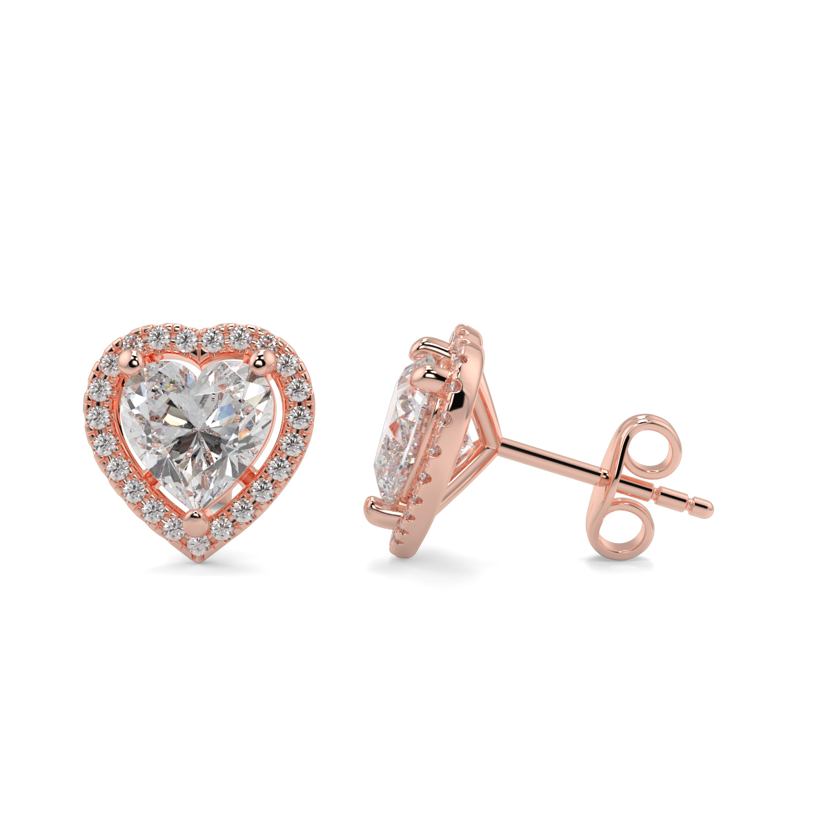 Halo Diamond Earrings