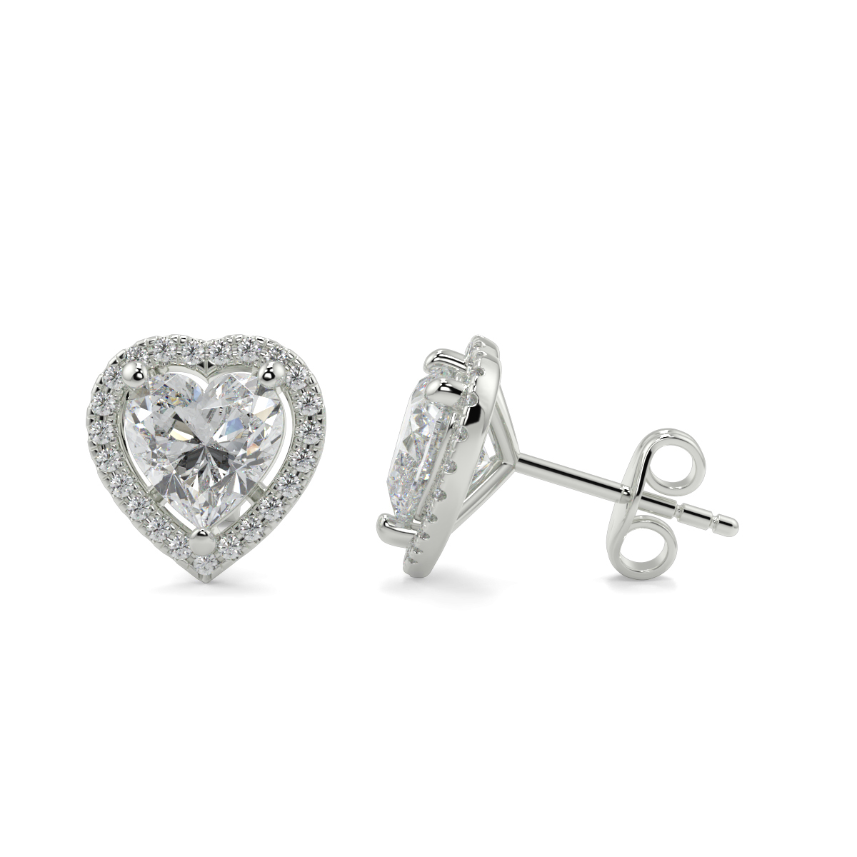 Halo Diamond Earrings