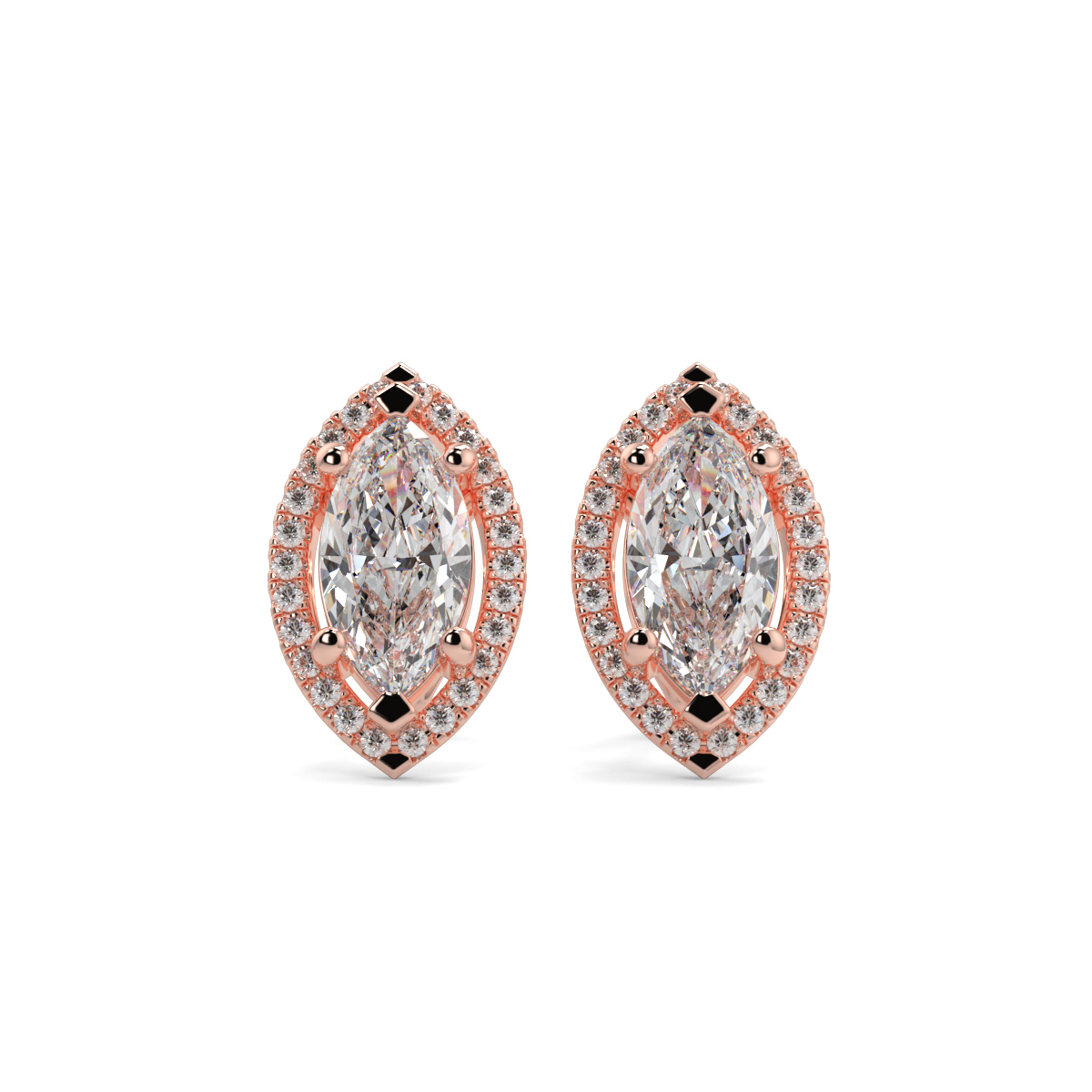 Halo Diamond Earrings
