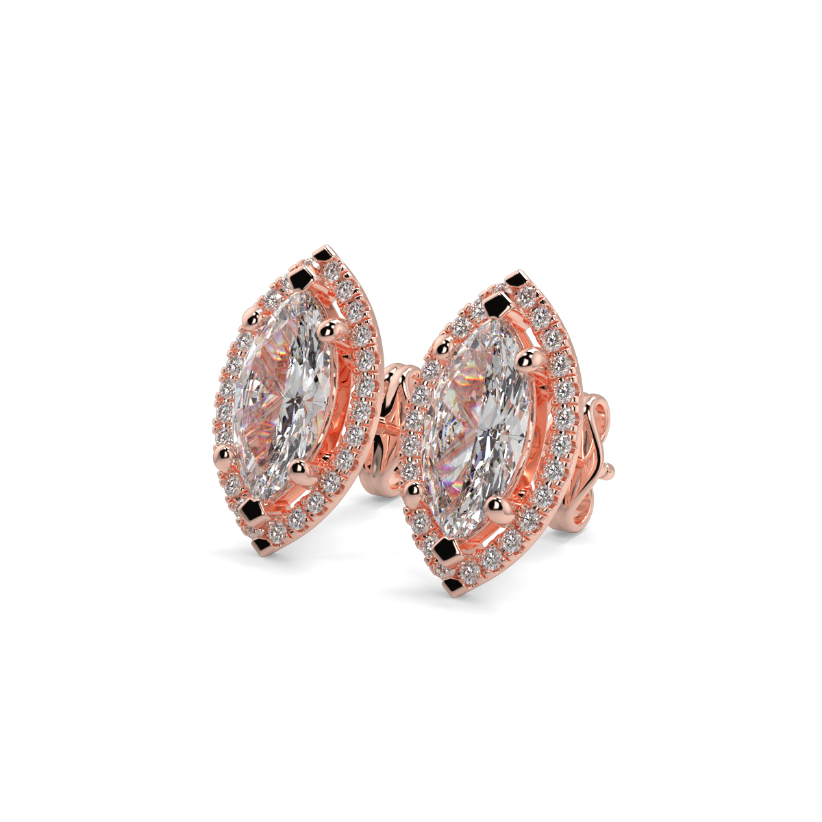 Halo Diamond Earrings