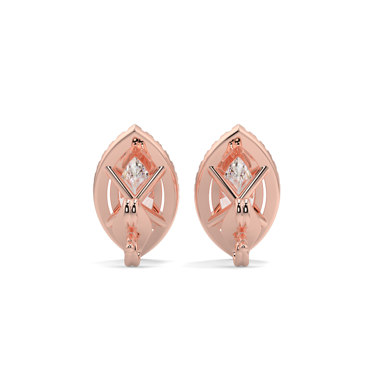 Halo Diamond Earrings