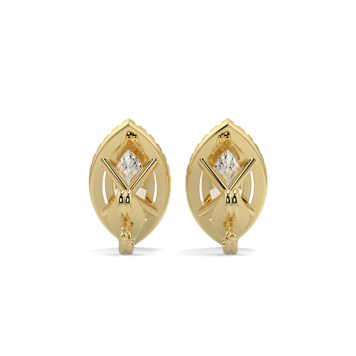 Halo Diamond Earrings