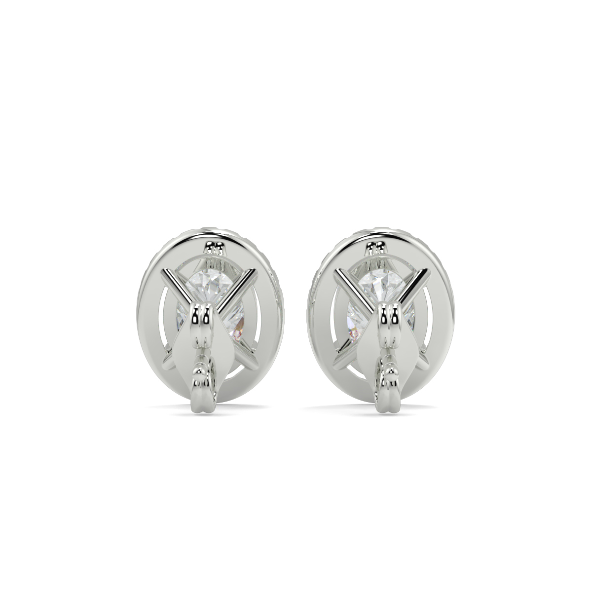 Halo Diamond Earrings