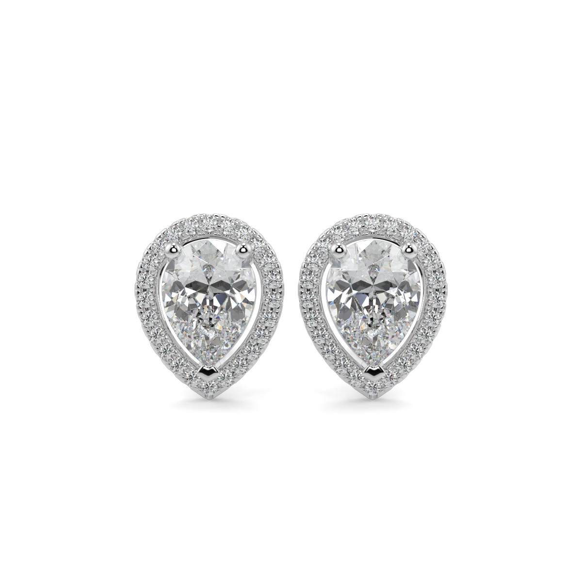 Halo Diamond Earrings