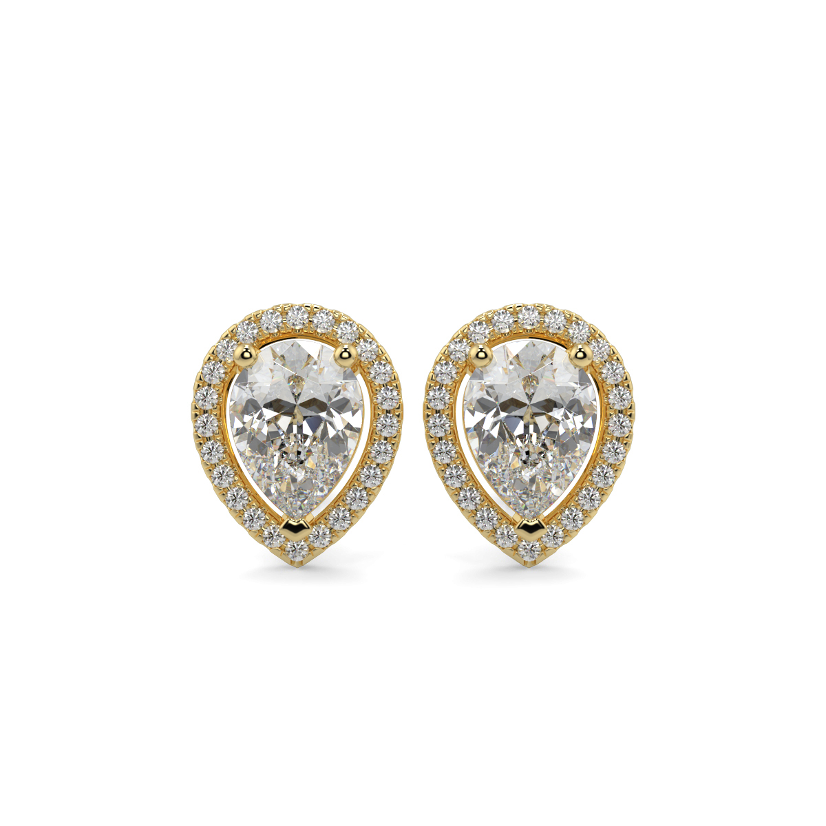 Halo Diamond Earrings