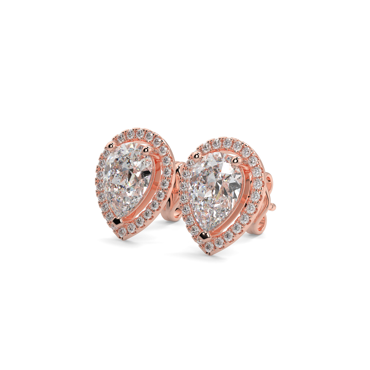 Halo Diamond Earrings