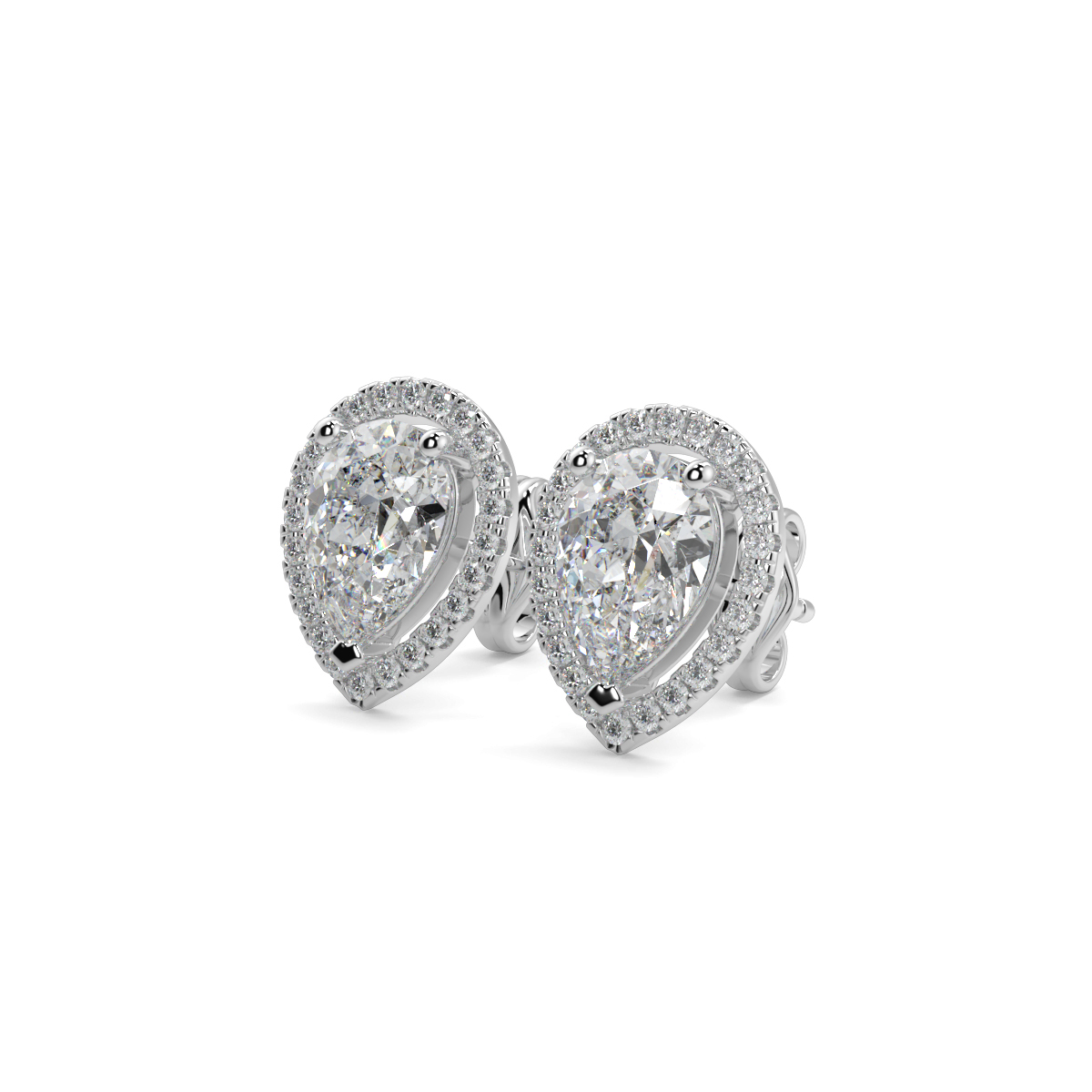 Halo Diamond Earrings