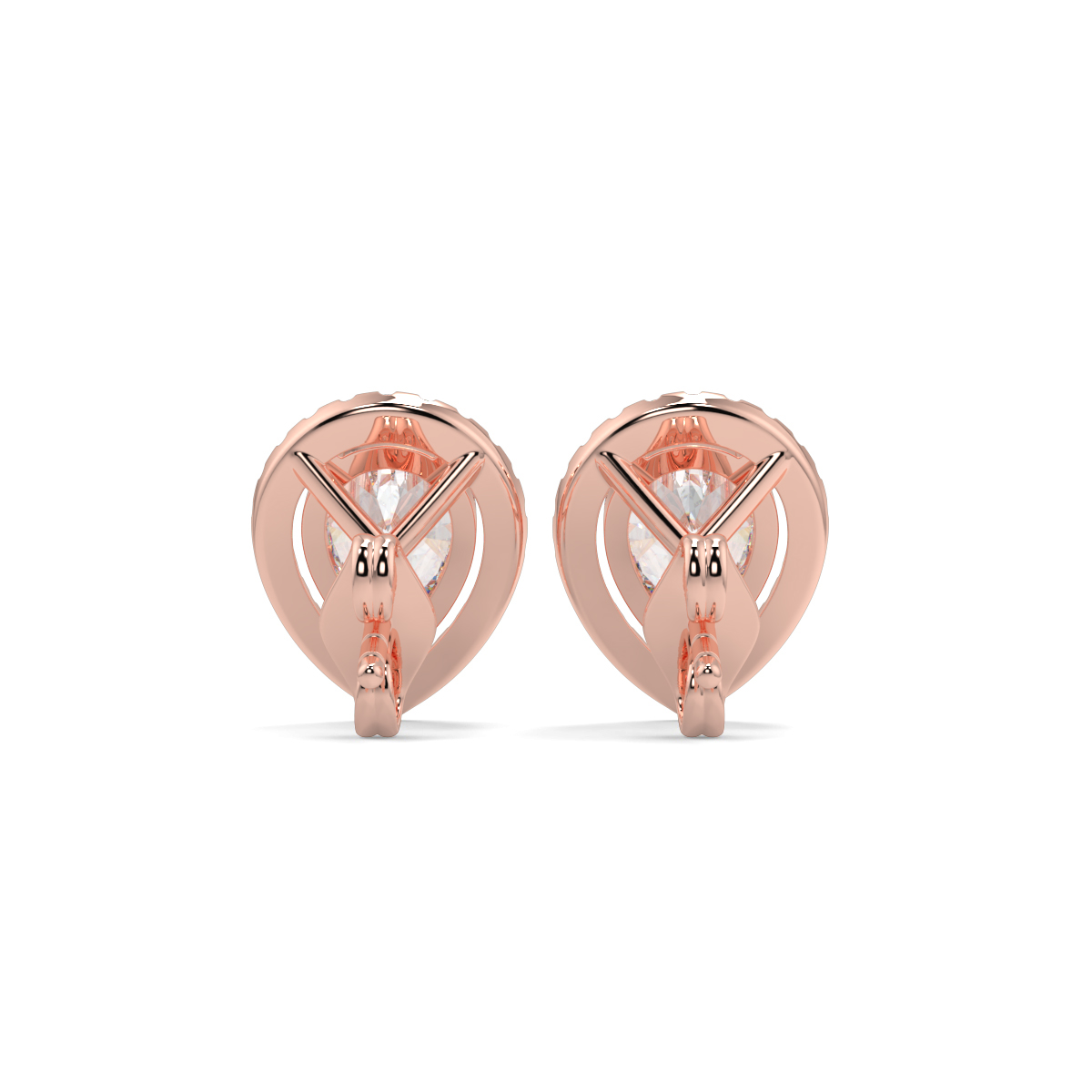 Halo Diamond Earrings