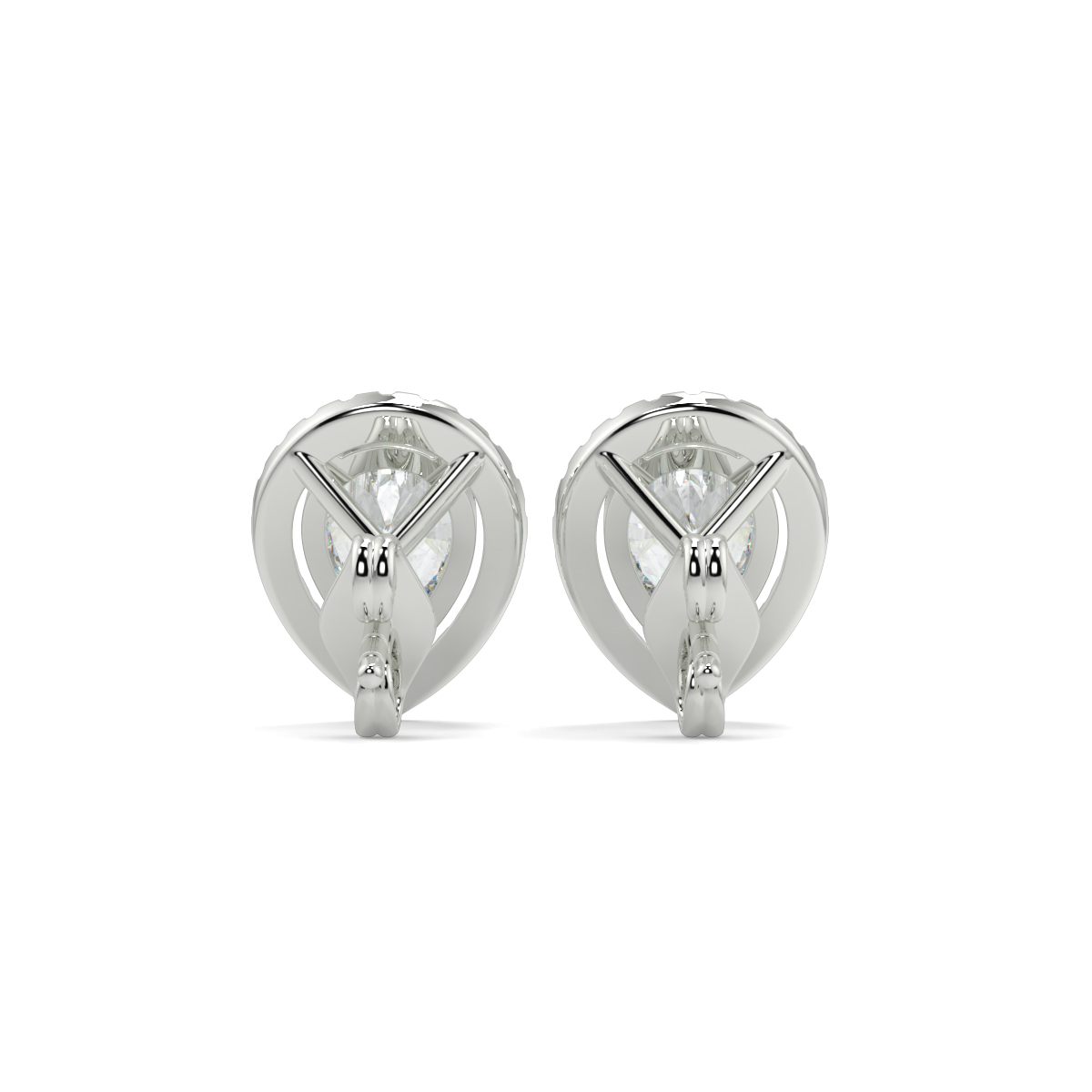 Halo Diamond Earrings