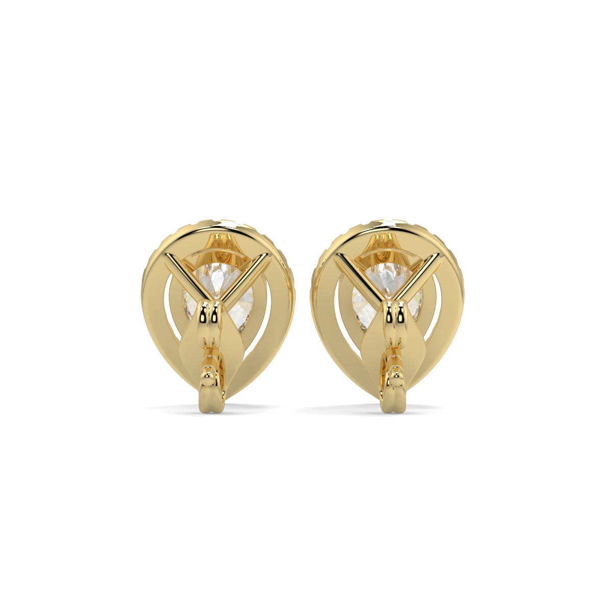 Halo Diamond Earrings