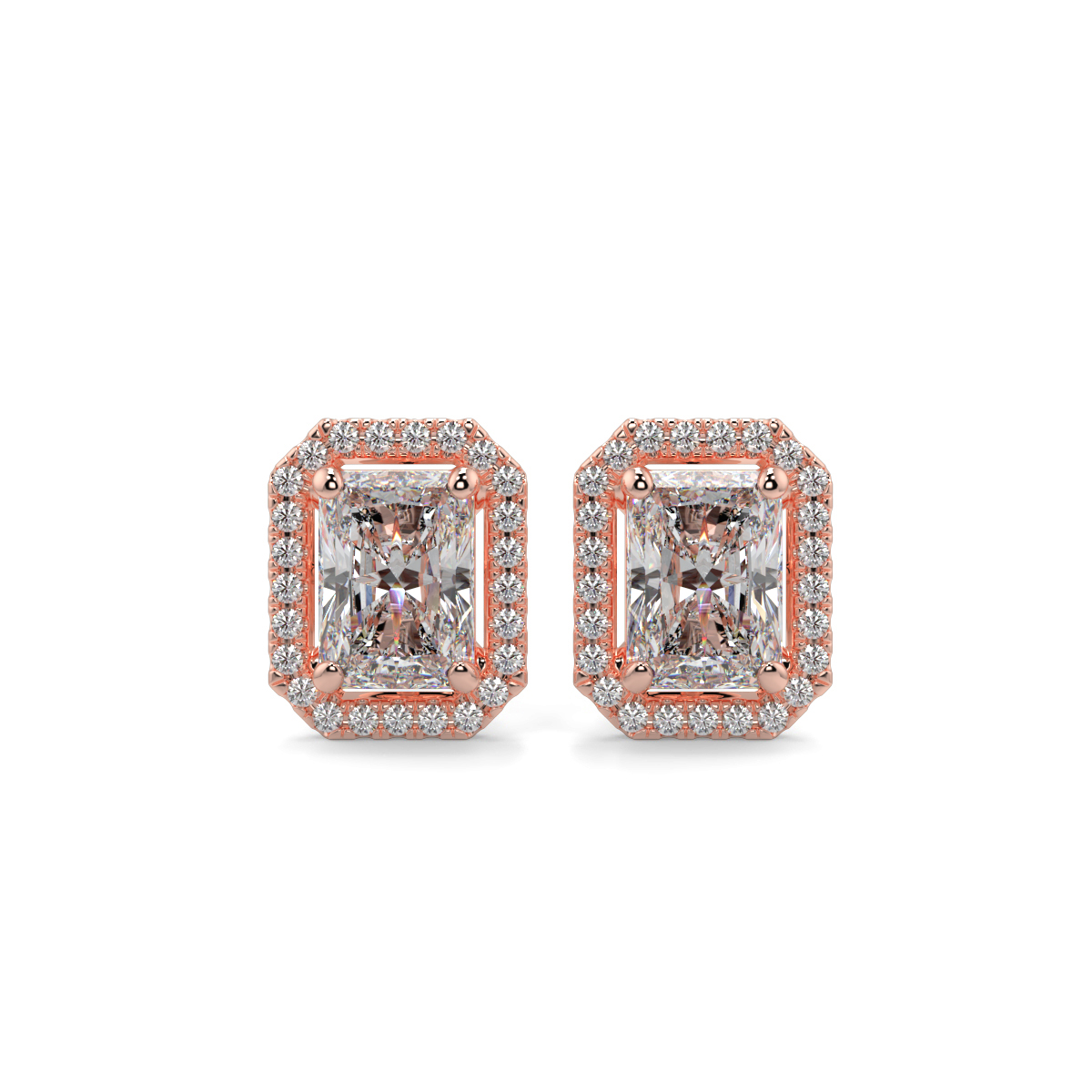 Halo Diamond Earrings