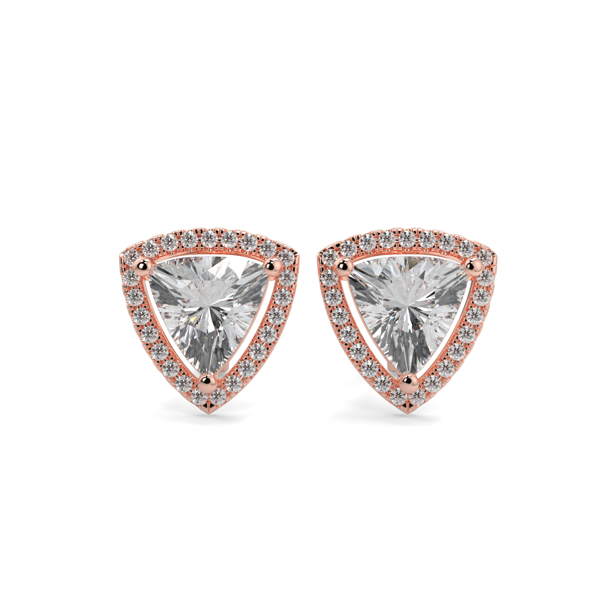 Halo Diamond Earrings