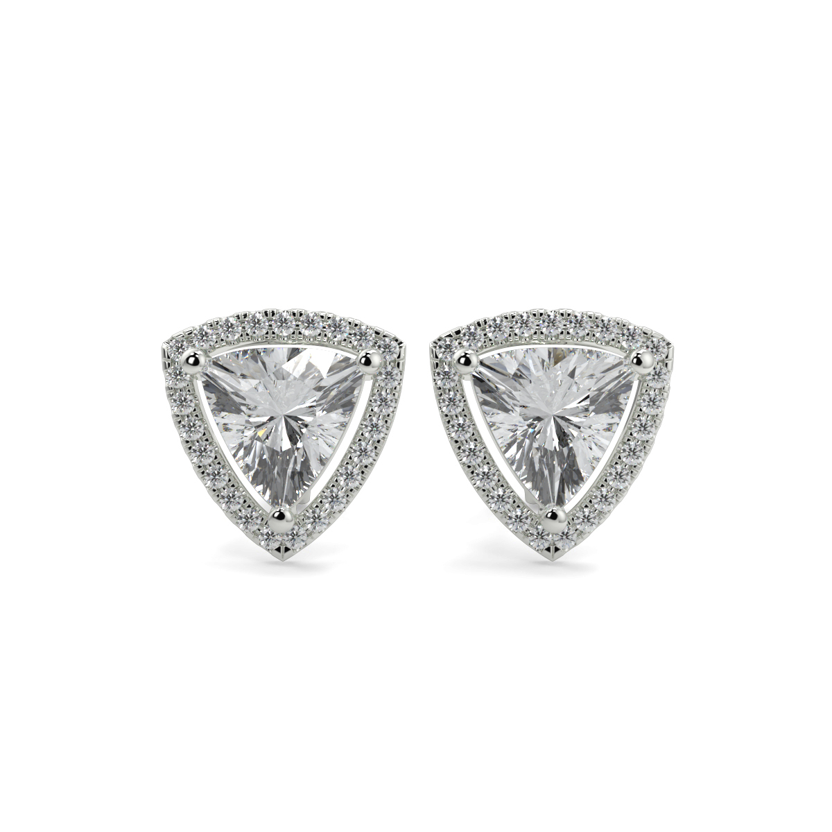 Halo Diamond Earrings
