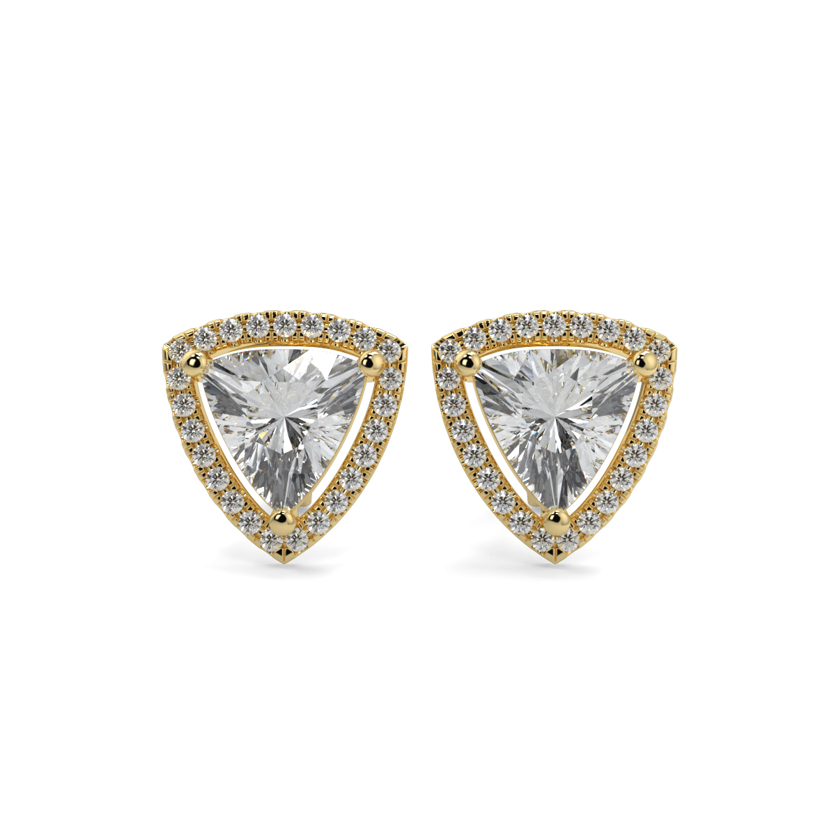 Halo Diamond Earrings