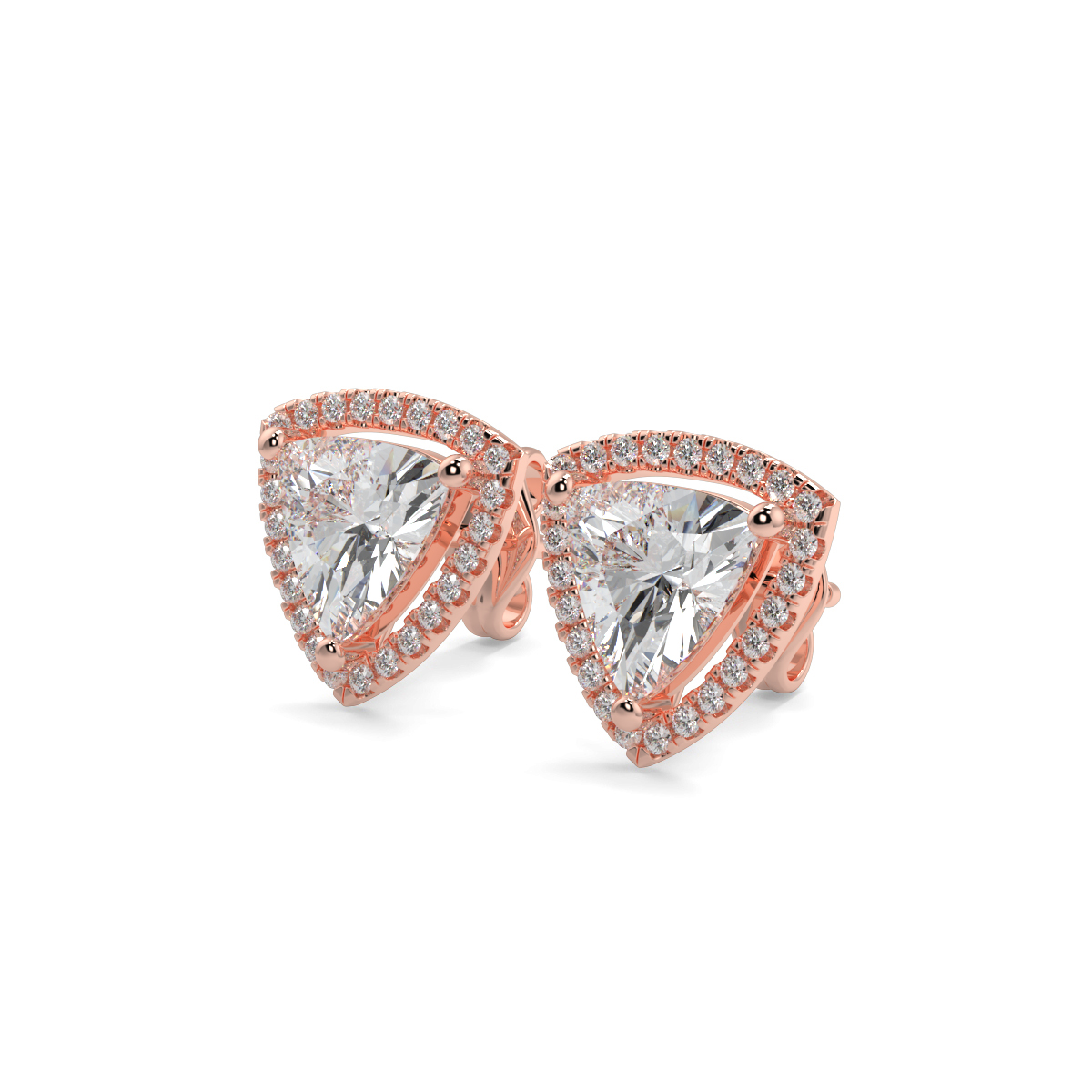 Halo Diamond Earrings