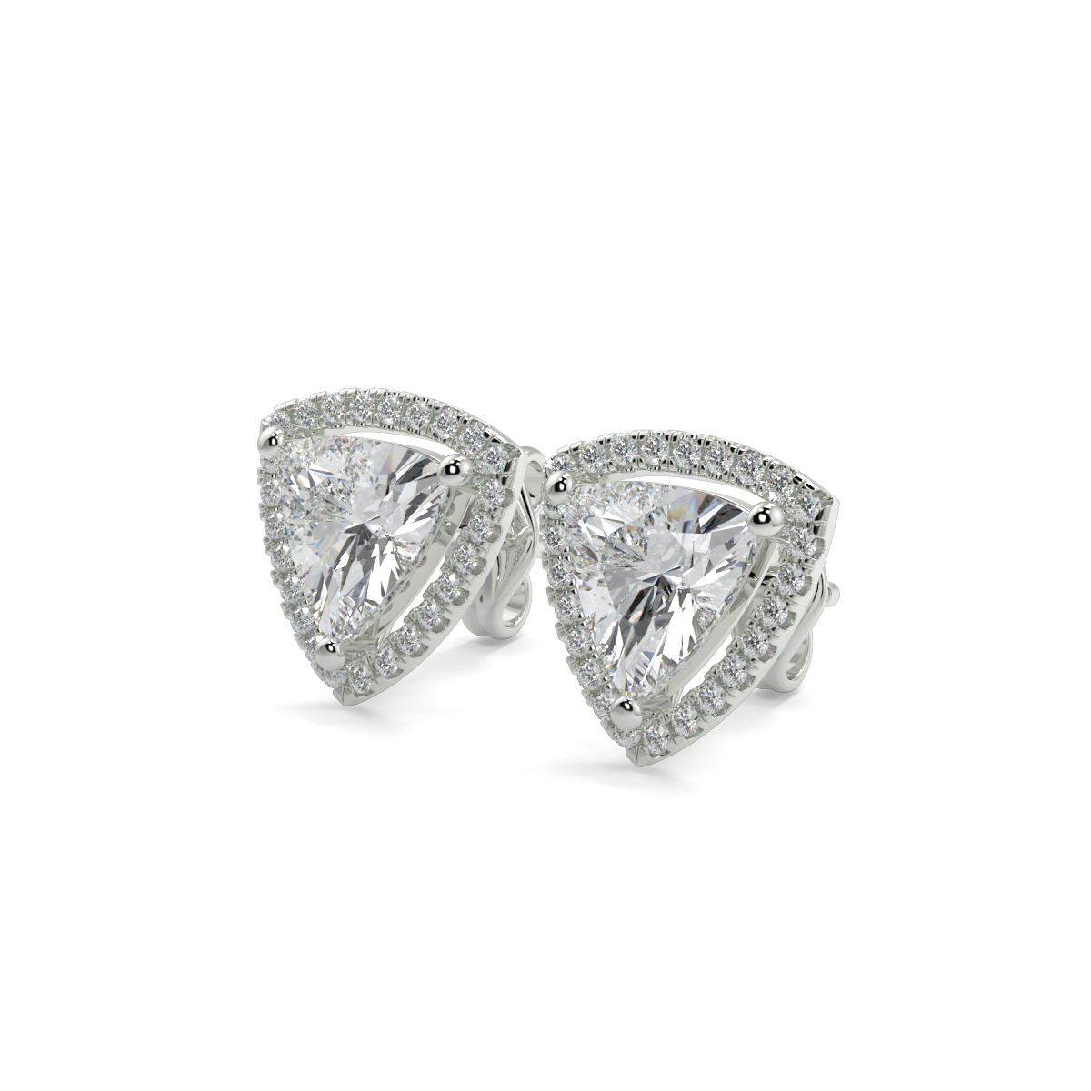 Halo Diamond Earrings