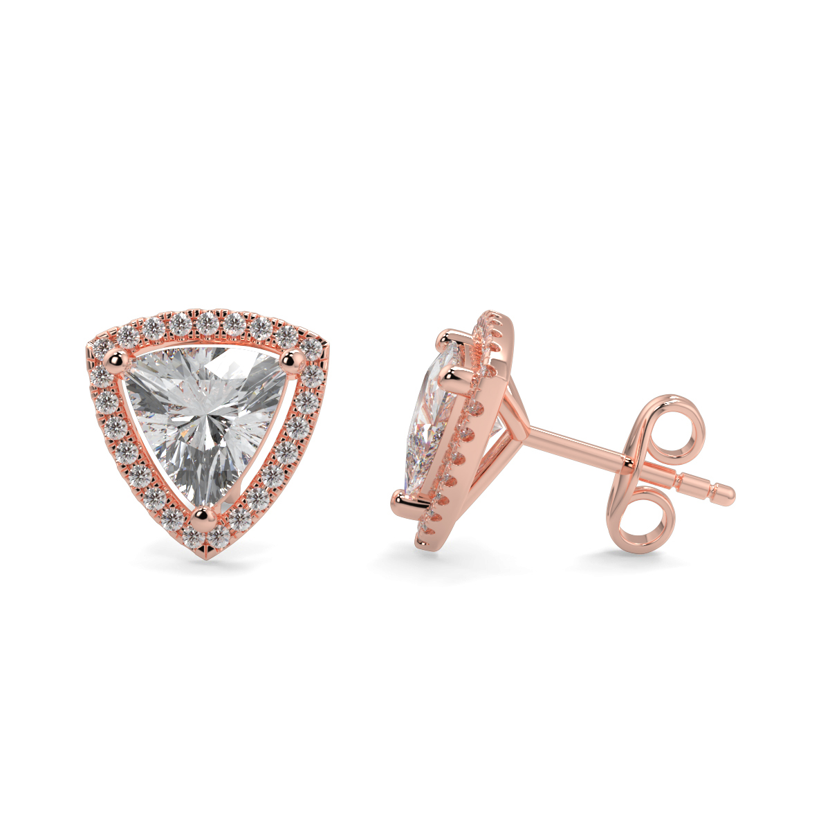 Halo Diamond Earrings