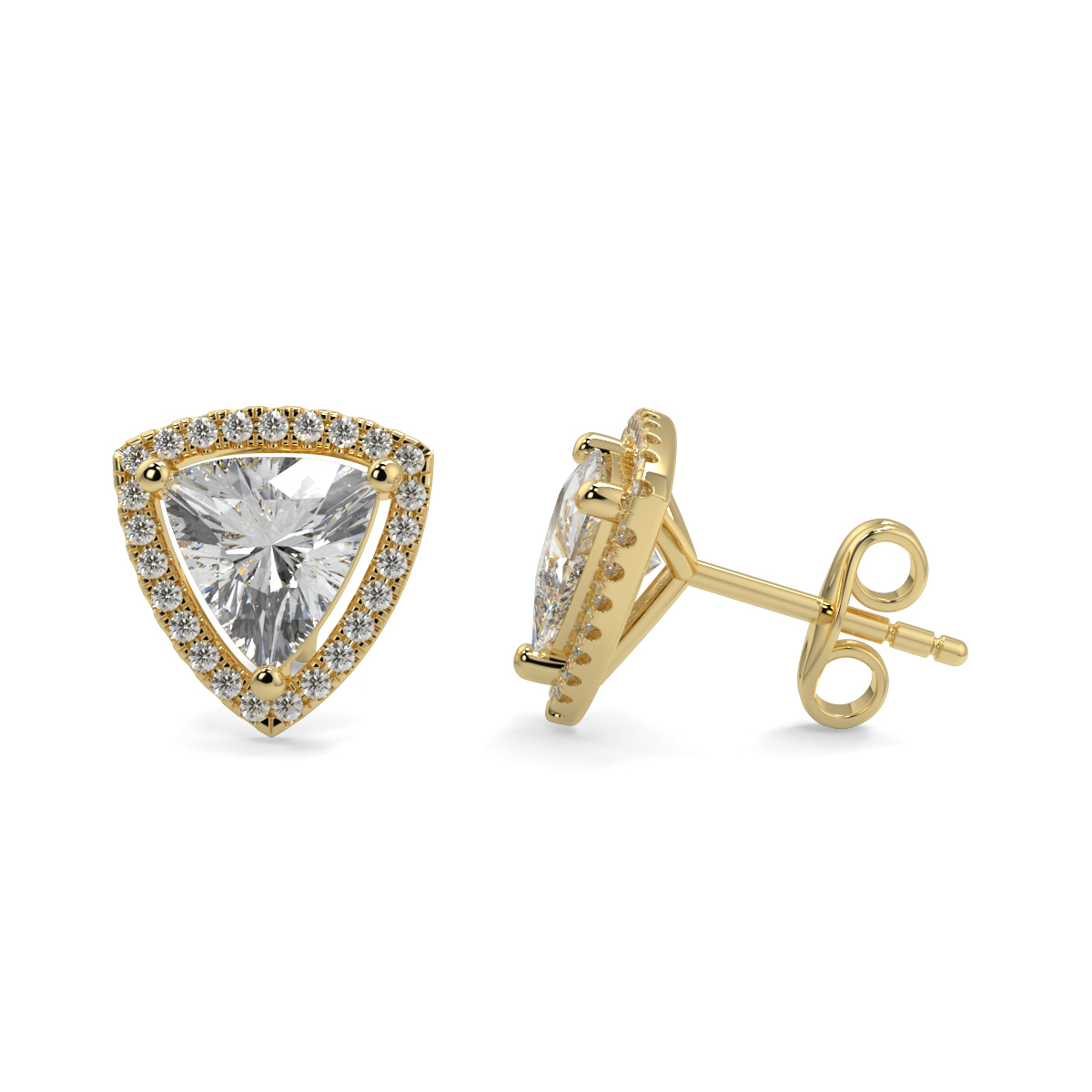 Halo Diamond Earrings