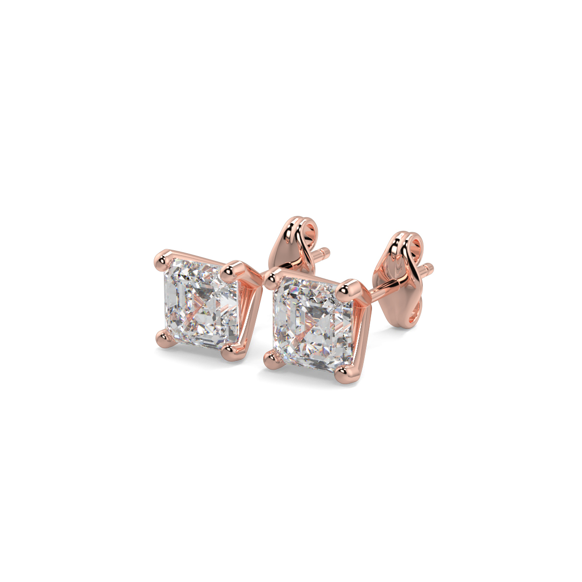 Solitaire Diamond Earrings