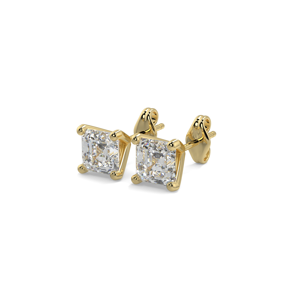 Solitaire Diamond Earrings