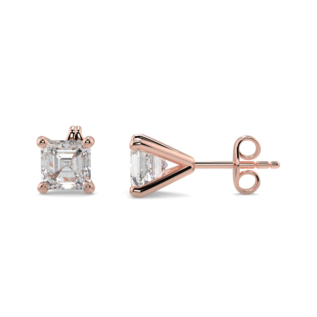 Solitaire Diamond Earrings