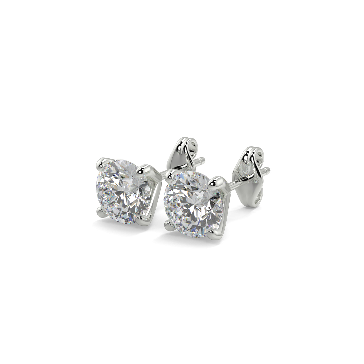 Solitaire Diamond Earrings