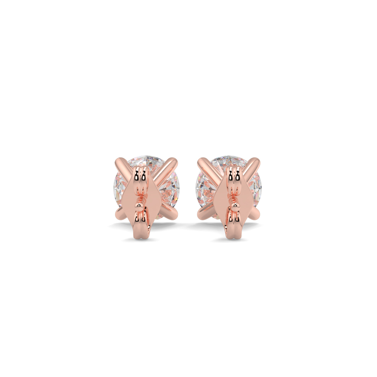 Solitaire Diamond Earrings