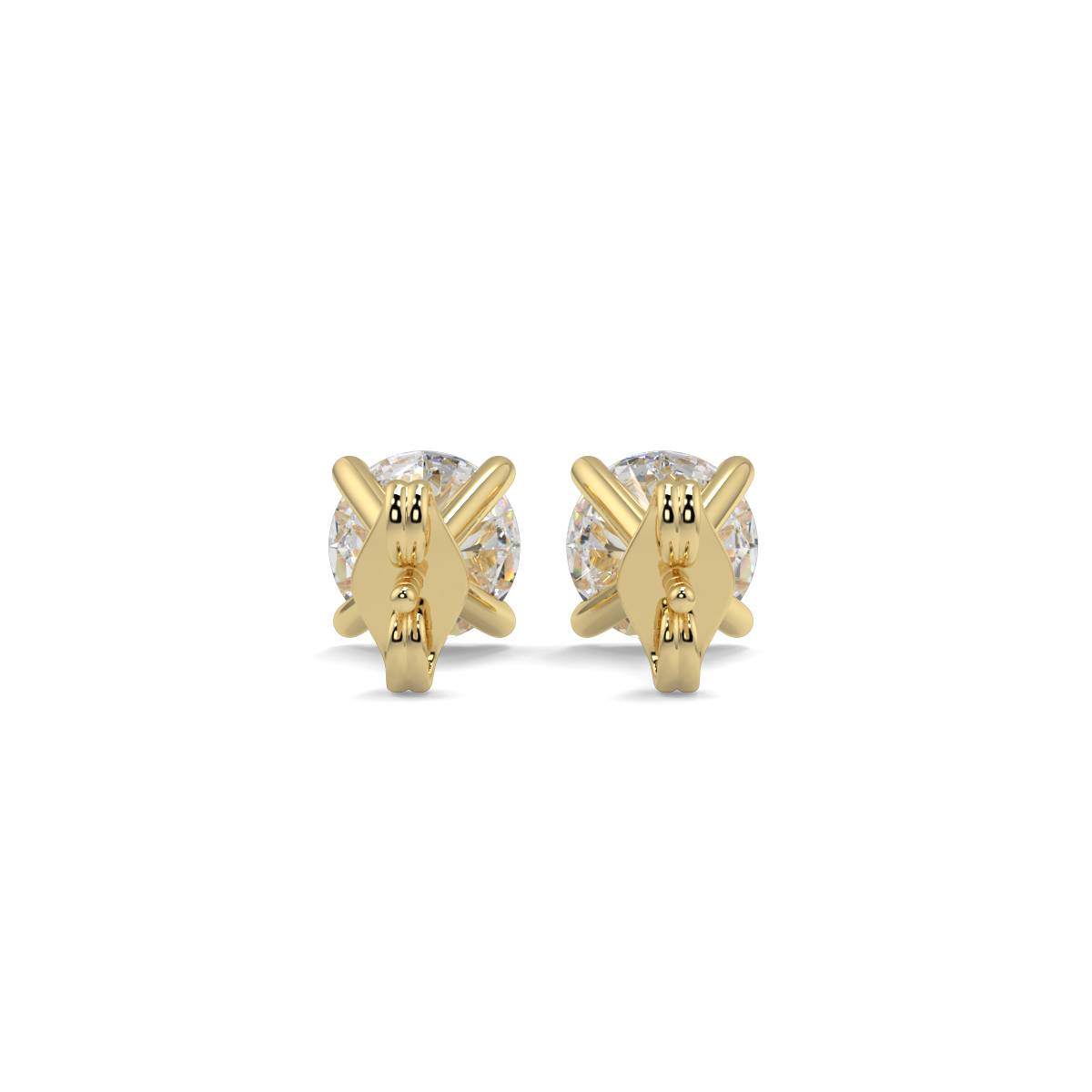 Solitaire Diamond Earrings