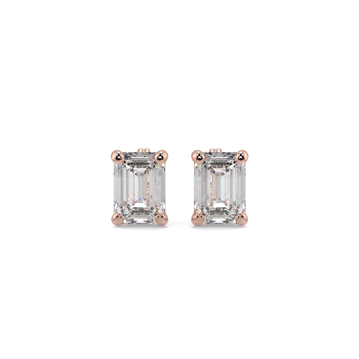 Solitaire Diamond Earrings