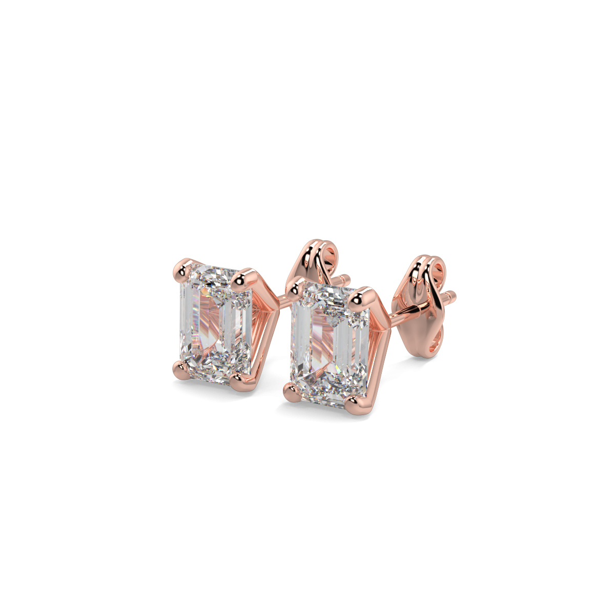 Solitaire Diamond Earrings
