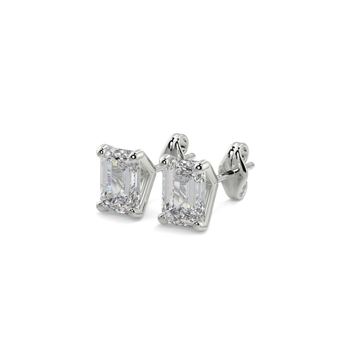 Solitaire Diamond Earrings
