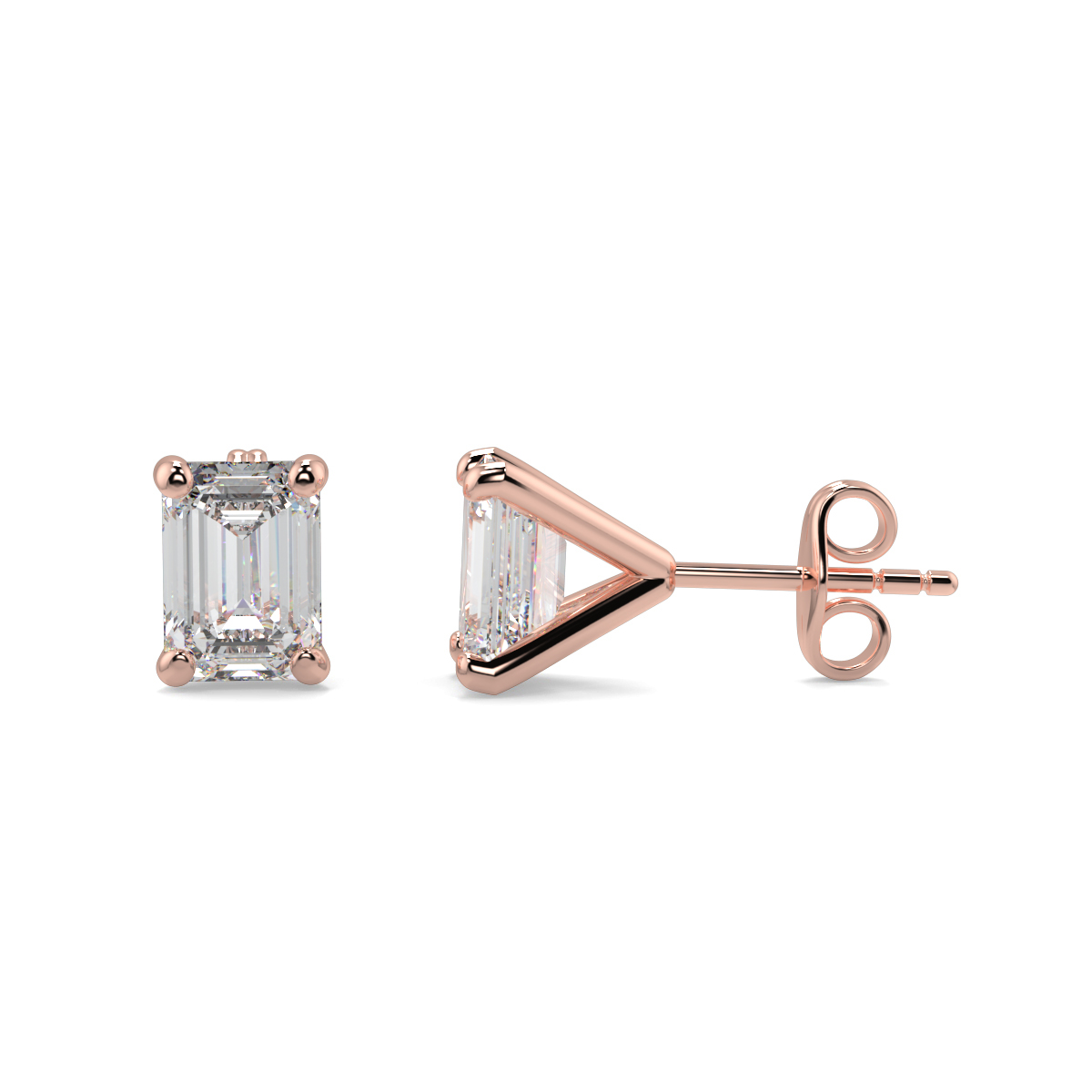 Solitaire Diamond Earrings
