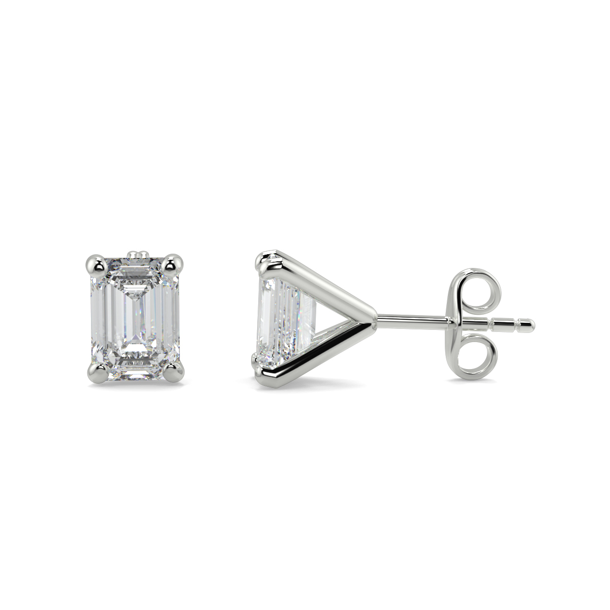 Solitaire Diamond Earrings
