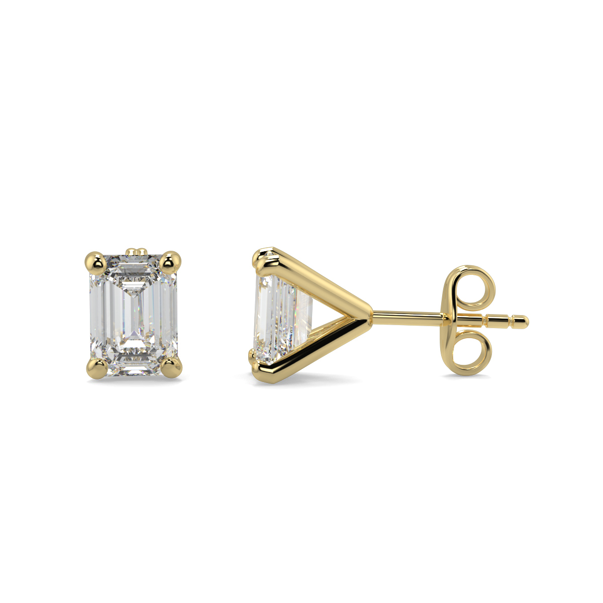 Solitaire Diamond Earrings