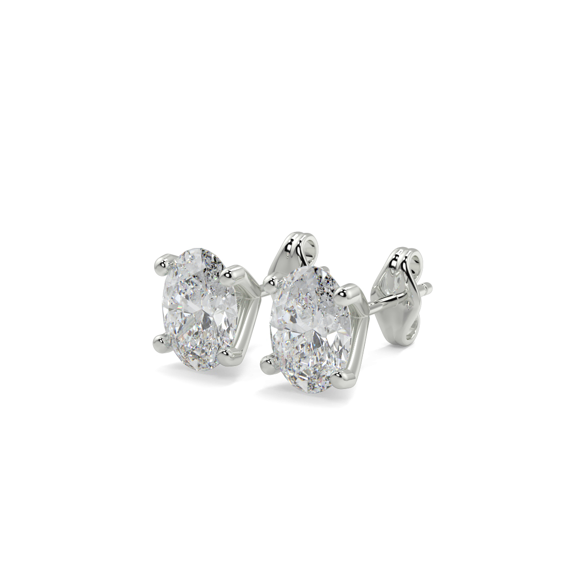 Solitaire Diamond Earrings