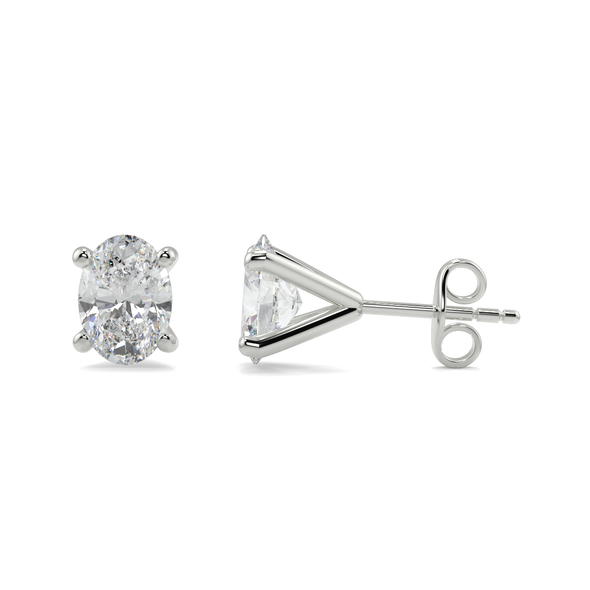 Solitaire Diamond Earrings