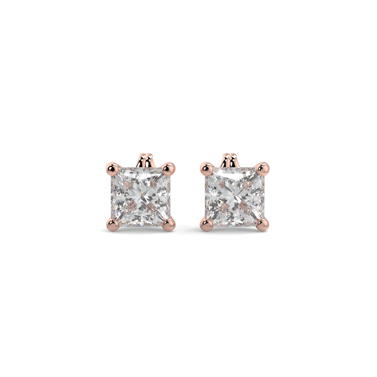 Solitaire Diamond Earrings