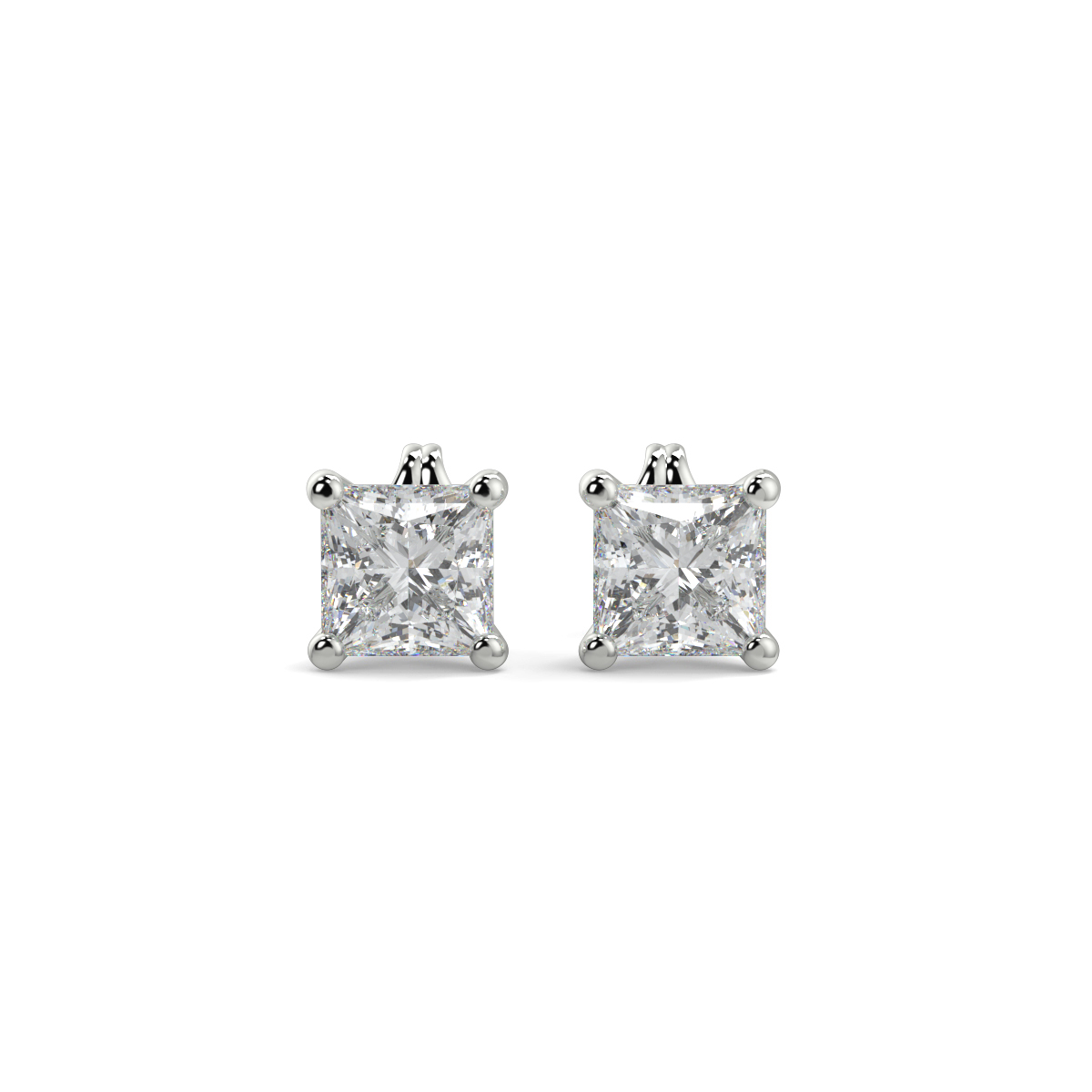 Solitaire Diamond Earrings